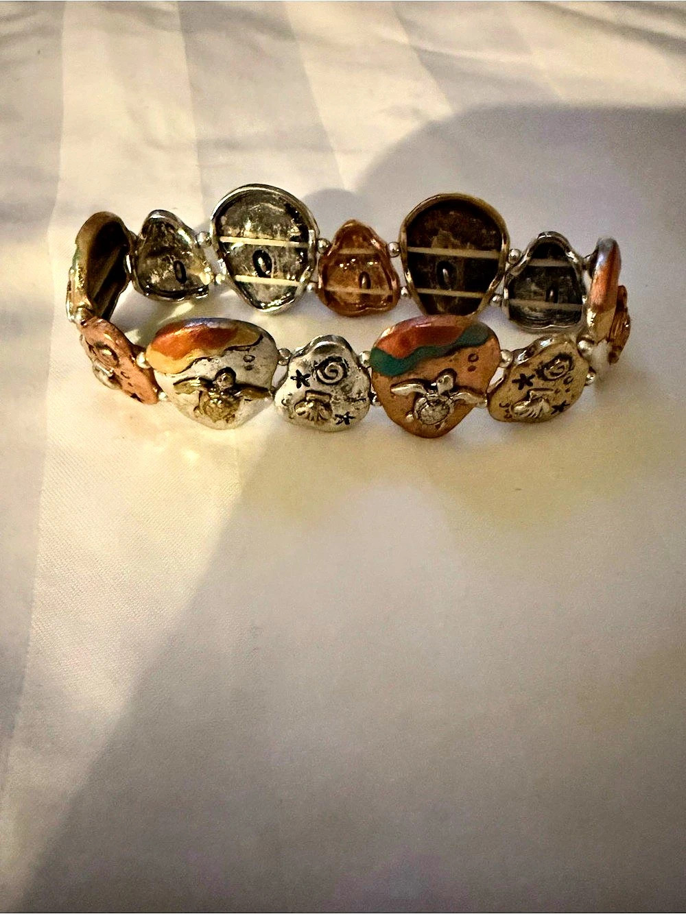 Mixed-Metal Charm Bracelet